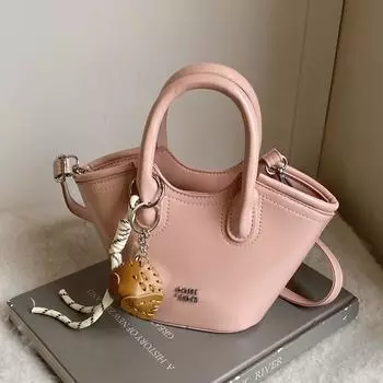 Сумка Premium Sense Hand Bag Vegetable Basket Женская популярная модная универсальная сумка через плечо Commuter Bucket Bag no pendant красный