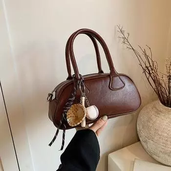 Сумка Premium Sense Retro Small Женская модная простая сумка для боулинга Сумка через плечо в стиле Майяра 26*9*12