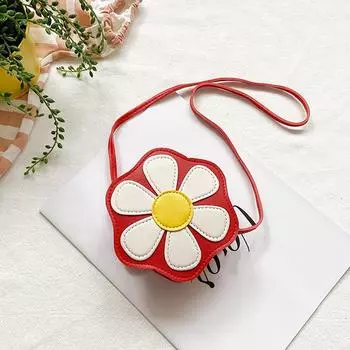 Сумка принцессы для маленькой девочки Сумка для девочки Осень и зима Супер Милая детская сумка-мессенджер Цветы Сумки для девочек красный