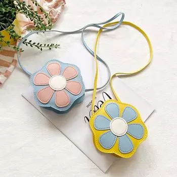 Сумка принцессы для маленькой девочки Сумка для девочки Осень и зима Супер Милая детская сумка-мессенджер Цветы Сумки для девочек фиолетовый