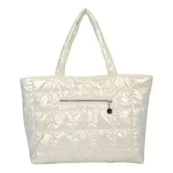 Сумка-пуховик, кошелек, мягкая женская сумка на плечо большой вместимости, модная стеганая решетчатая сумка, повседневная сумка для повседневного офисного использования бежевый