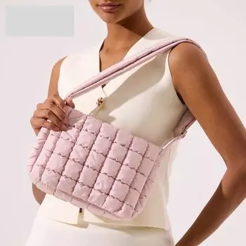 Сумка-пузырь Cloud, простая повседневная сумка через плечо, женская сумка через плечо, сумка через подмышку розовый