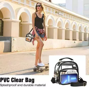 Сумка Регулируемые плечевые ремни Легкая повседневная комплектация B чёрный