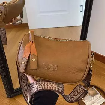 Сумка-ретро Maillard женская 2025 года осень-зима премиум-сумка-подушка универсальная сумка-мессенджер через плечо коричневый