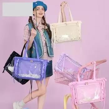 Сумка Ribbon Pain Bag Sweet Maiden 2 юаня Прозрачная сумка через плечо бежевый