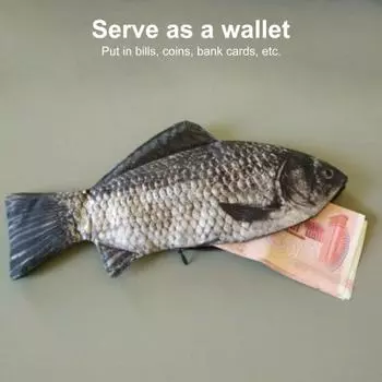 Сумка-ручка с имитацией карася, большая вместительная молния, пыленепроницаемая портативная сумка-карандаш для мальчиков и девочек, канцелярские принадлежности, школьные принадлежности