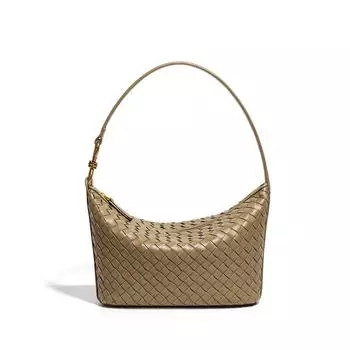 Сумка ручной работы Niche Woven через плечо и через плечо - шикарная минималистская сумка-тоут, модная сумка подмышкой, повседневная мода для женщин B1759 серый