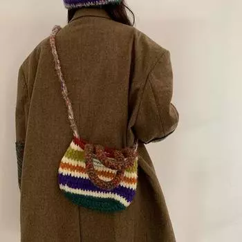 Сумка ручной работы в стиле ретро Сумка-тоут большой емкости