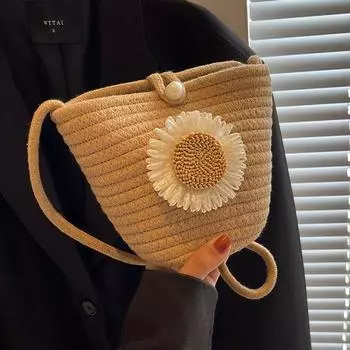 Сумка ручной работы женская 2024 новая модная сумка-мессенджер женская в иностранном стиле пляжная сумка женская