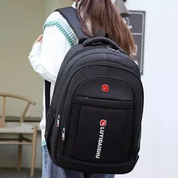 Сумка-рюкзак Louis Kangaroo для компьютера, повседневная, универсальная, большой вместимости, спортивная, дорожная сумка для школьников и студентов 19 чёрный