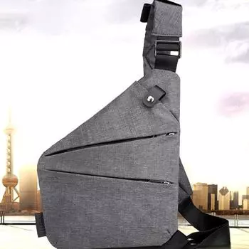 Сумка-рюкзак Wander Bag Sling Backpack Multi Layer Storage Plus Anti Theft Zipper Bag Multipurpose Crossbody left shoulder