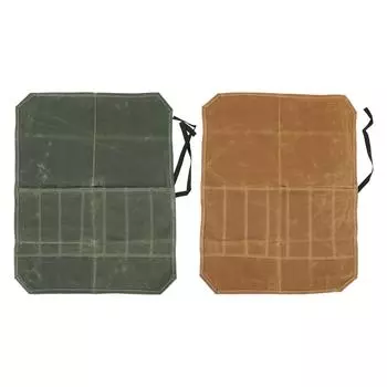 Сумка-рулон для инструментов шеф-повара, водонепроницаемая, портативная, держатель для вилок шеф-повара, сумка для кухонных принадлежностей Khaki