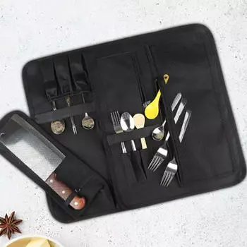 Сумка-рулон для ножей шеф-повара, грязеотталкивающая, для кухни, кемпинга, путешествий