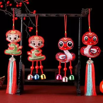 Сумка с ароматом змеи в виде колокольчика с кисточкой для автомобиля, украшения на Новый год и весенний фестиваль A6