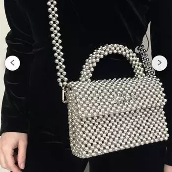 Сумка с бисером, дизайнерские сумки через плечо, женские сумки ручной работы, сумки через плечо, симпатичные кошельки и сумки для женщин с бисером серебряный