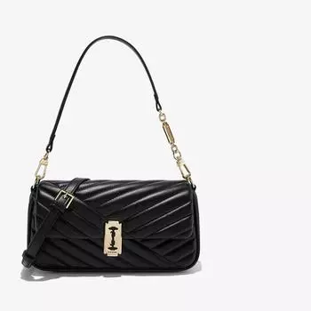 Сумка с бриллиантами на цепочке, маленькая ароматная сумка на плечо, сумка через плечо, сумка для всех подмышек, маленькая сумка, длина 25 см, ширина 6,5 см, высота 12 см белый