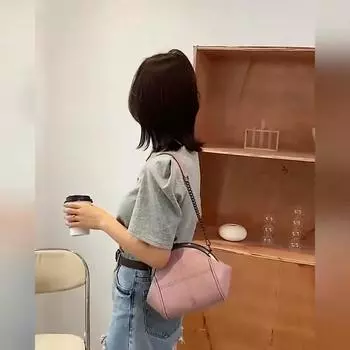 Сумка с двумя ремнями, сумки с замком, сумки с цепочкой, женские сумки через плечо, сумка через плечо из искусственной кожи, женские сумки, кошельки 18cmx15cmx5cm чёрный