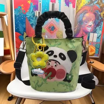 Сумка с граффити для женщин Niche Illustration Design, новый стиль, свежая и персонализированная, забавная сумка-ведро, сумка через плечо на одно плечо