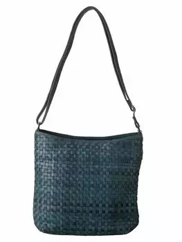 СУМКА с Imai Bag Pony Mesh наплечная сумка из натуральной кожи Crossbody Pochette Horseskin Braided A5 Vertical [IMAI 1977] (33428 Синий)