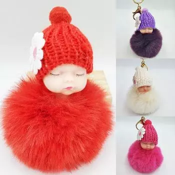 Сумка с изображением автомобиля, маленький подарок, кукла, меховой шар, брелок для ключей, трансграничные поделки, оптовая продажа, плюшевая кукла, кулон 8cm