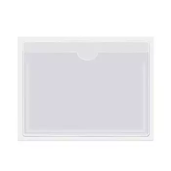 Сумка с самоклеящейся этикеткой для лобового стекла автомобиля, сумка для разрешения на парковку G8C6 transparent-One-size