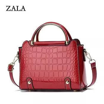 Сумка с крокодиловым узором женская, новая, универсальная, сумка-мессенджер, простая, женская, нишевая сумка через плечо красный