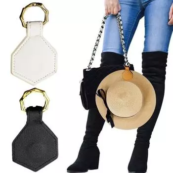 Сумка с магнитной клипсой для шляпы, солнцезащитные очки, ключи от машины, держатель для солнцезащитной шляпы с широкими полями, зажим для рюкзака, сумка-тоут, многофункциональные женские дорожные аксессуары A белый