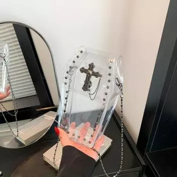 Сумка с одинаковыми заклепками от влиятельного лица Instagram, сумка для сладкой и пряной девушки, персонализированная и модная, универсальная сумка через плечо в стиле ретро