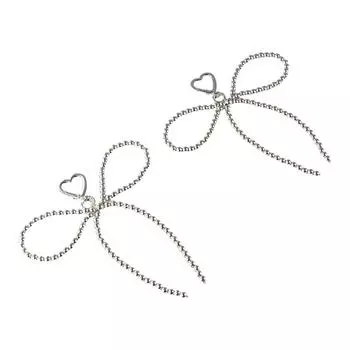 Сумка с подвеской в виде банта из жемчуга, бисерная сумка, подвесной милый брелок с бантом для детей Style A