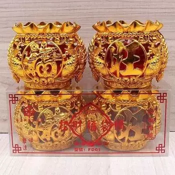 Сумка с предсказаниями, хрустальные свечи, домашнее поклонение Будде, бездымный и ветрозащитный, подношение благовоний перед храмом