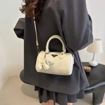 Сумка с принтом Boston Bag Женская новая корейская мода Универсальная сумка через плечо Премиум-сумка-подушка