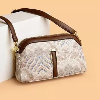 Сумка с принтом в китайском стиле, осенняя женская универсальная сумка через плечо, сумка для мамы, сумка для мобильного телефона, сумка через плечо