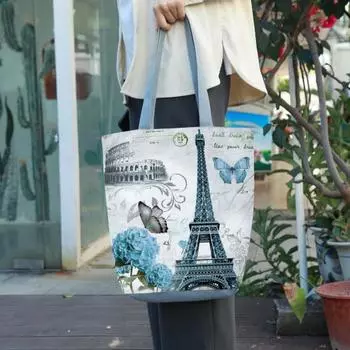 Сумка с ручкой для музыкальных нот, популярная многоразовая легкая сумка для хранения мультфильмов 1