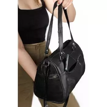 Сумка с рукавом из натуральной кожи Сумка через плечо Сумка-вешалка Сумка через плечо Почтальон