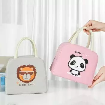 Сумка с термоизоляцией для удержания холода, гладкая поверхность, ткань Оксфорд, многоразовая функциональная сумка для обеда на открытом воздухе темно-розовый