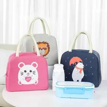 Сумка с термоизоляцией для удержания холода, гладкая поверхность, ткань Оксфорд, многоразовая функциональная сумка для обеда на открытом воздухе темно-розовый