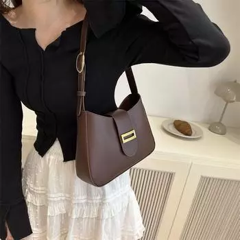 Сумка с текстурой Niche, новая модная летняя персонализированная повседневная сумка через плечо, модная женская сумка под мышкой чёрный