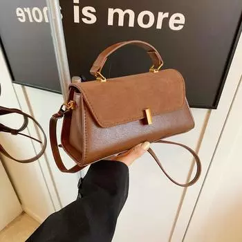 Сумка с текстурой в стиле ретро, женская версия корейской сумки через плечо, сумка-мессенджер для рук