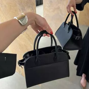 Сумка с уникальным и изысканным стилем, сумка-тоут для поездок на работу и сумка через плечо с кожаным чехлом