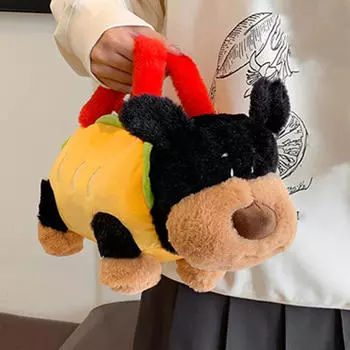 Сумка с верхней ручкой, плюшевая сумка, аниме, легкая дорожная сумочка, мягкая игрушка для собак, женская сумка-тоут