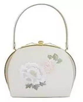 Сумка с вышивкой пионов и хризантем Андо Белая JBC-7 Женская белый