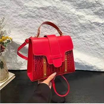 Сумка с заклепками и узором из камня, универсальная сумка через плечо, элегантная и высококачественная, новая