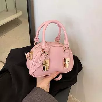Сумка-саквояж в нишевом стиле, женская, весенне-летняя, сумка-ракушка Pink
