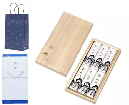 сумка сандаловое дерево павловния упаковка и подарочная коробка ароматические палочки для подарков домашние ароматические палочки сделаны в 3-й год бунсэй [Кодзюрин] [переноска белый