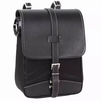 Сумка-седло DEGNER из нейлона ПВХ 32x26x13 см, черная (искусственная кожа)/Нейлон NB-3