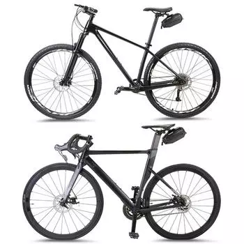 Сумка-седло для велосипеда 0,8 л, светоотражающая сумка для велосипедного инструмента, быстросъемная сумка под сиденьем для езды на велосипеде на открытом воздухе