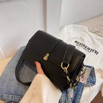 Сумка-седло Niche Design, женская модная сумка через плечо с цепочкой и подмышкой, маленькая квадратная сумка в стиле ретро жёлтый