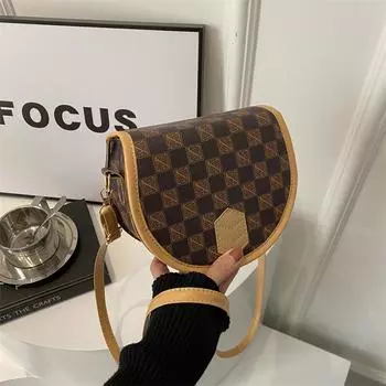 Сумка-седло в иностранном стиле, повседневная сумка-мессенджер в стиле ретро, сумка-мессенджер 2024 года, новый модный дизайн, сумка-мессенджер через плечо