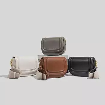 Сумка-седло Z s Fashion: Стильная, вместительная, универсальная женская сумка через плечо с широким ремешком для отдыха и путешествий.