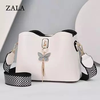 [Сумка Shichen для женщин] Новая сумка-мешок с бантом, простая, большая вместимость, модная однотонная сумка-мессенджер красный